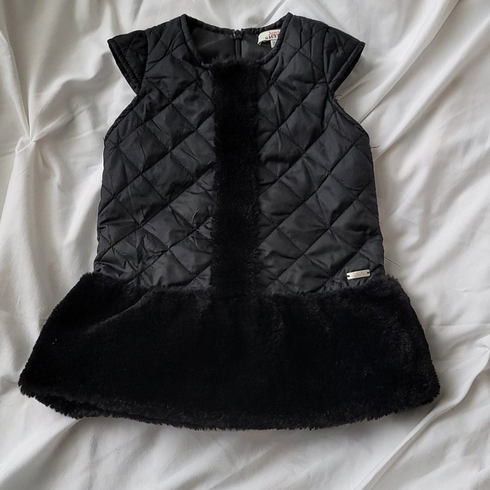 Junior Gaultier Fur Lined Puff Dress